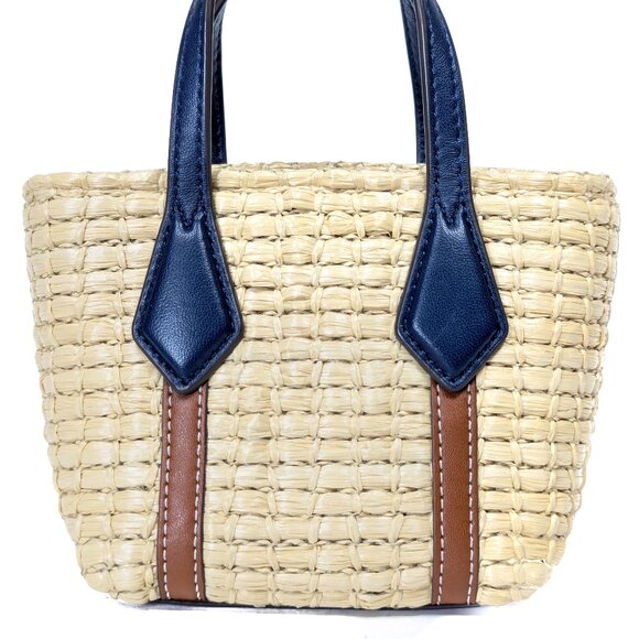 TORY BURCH Nano Picnic Straw Basket Shoulder Bag Perry Limited Edition - Picture 8 of 16